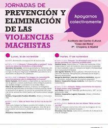 Jornadas de Prevención de las Violencias Machistas