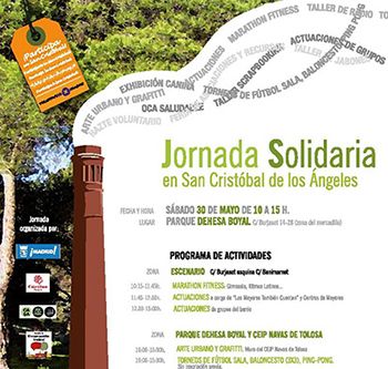 Jornada Solidaria del proyecto de Sensibilización y Revitalización del barrio de San Cristóbal de los Ángeles
